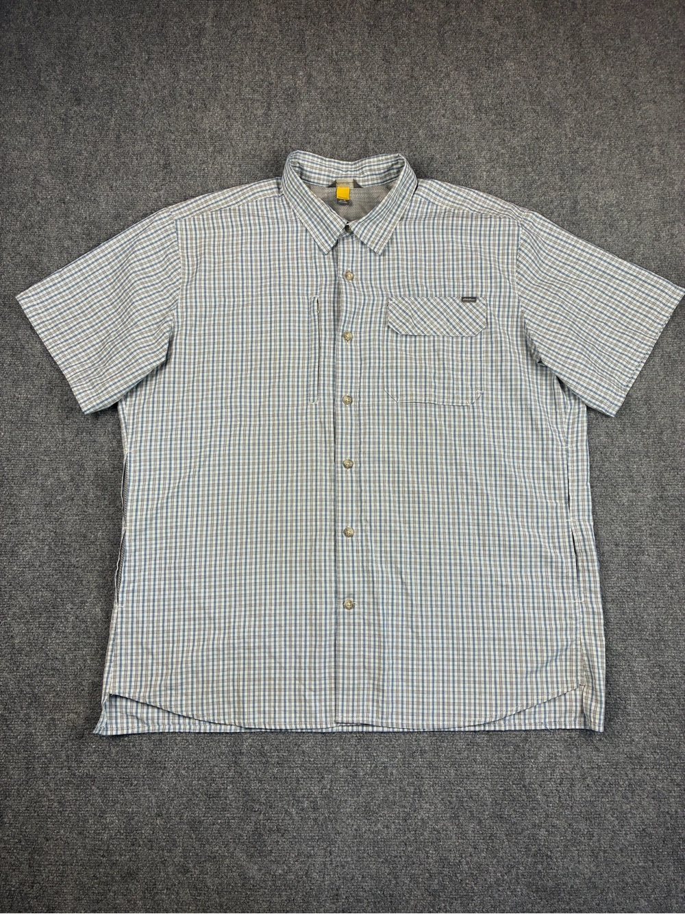 Eddie Bauer Men's Travex Short Sleeve Plaid Button-Up Shirt